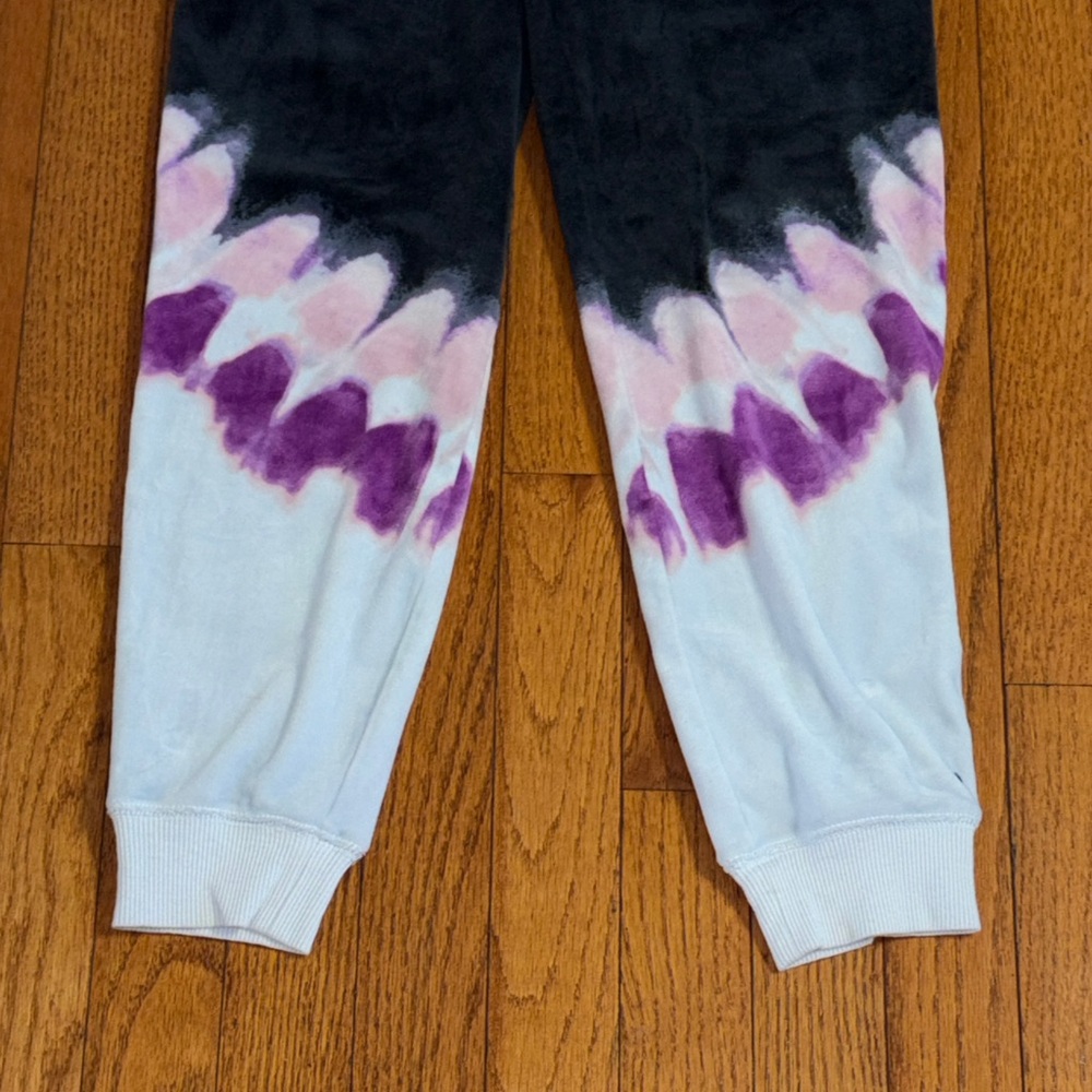 Justice Black and Purple Tie-Dye Joggers - Picture 5 of 7
